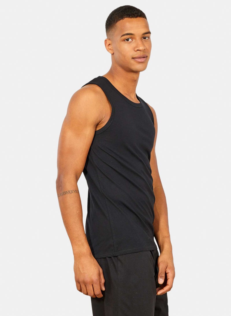Kiabi Plain Sleeveless Pyjama Top - Image 4